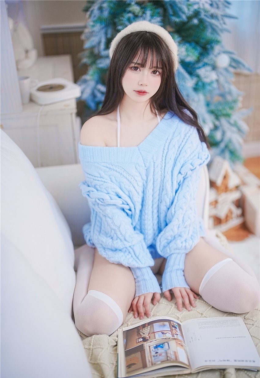 图片[4]-Tina很妖孽呀 蓝色秋冬毛衣[27P-168MB]-尤坊沐