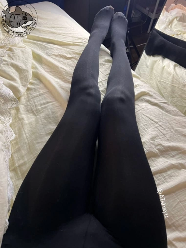 图片[2]-AT鲨 – NO.65 原相机质感黑裤袜 [58P3V-22MB]-尤坊沐